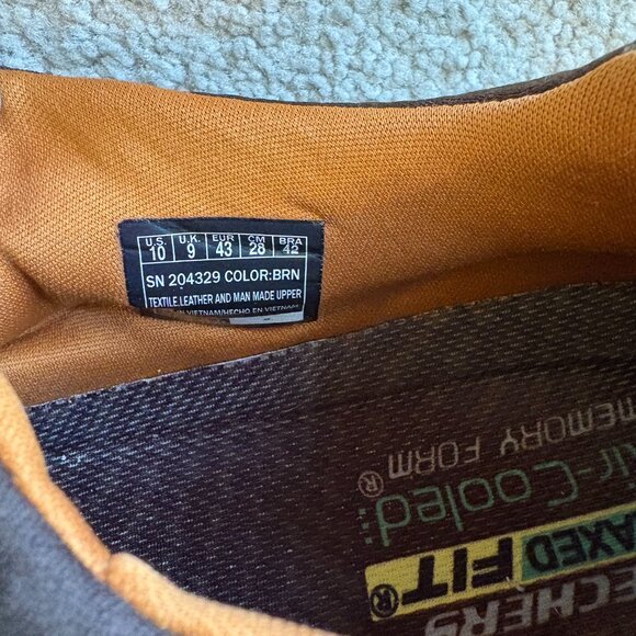 Skechers Respected Loleto Relaxed Fit Men's Slip On Sneakers Size 10 Brown - Picture 10 of 10